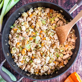 Chicken Fried Cauliflower Rice - No Sugar No Flour Recipes