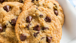 This Keto Chocolate Chip Cookies recipe tastes like it came from Grandma's kitchen. This version of the classic cookie uses almond flour and natural sweeteners to create the perfect low carb cookie--without sacrificing taste.