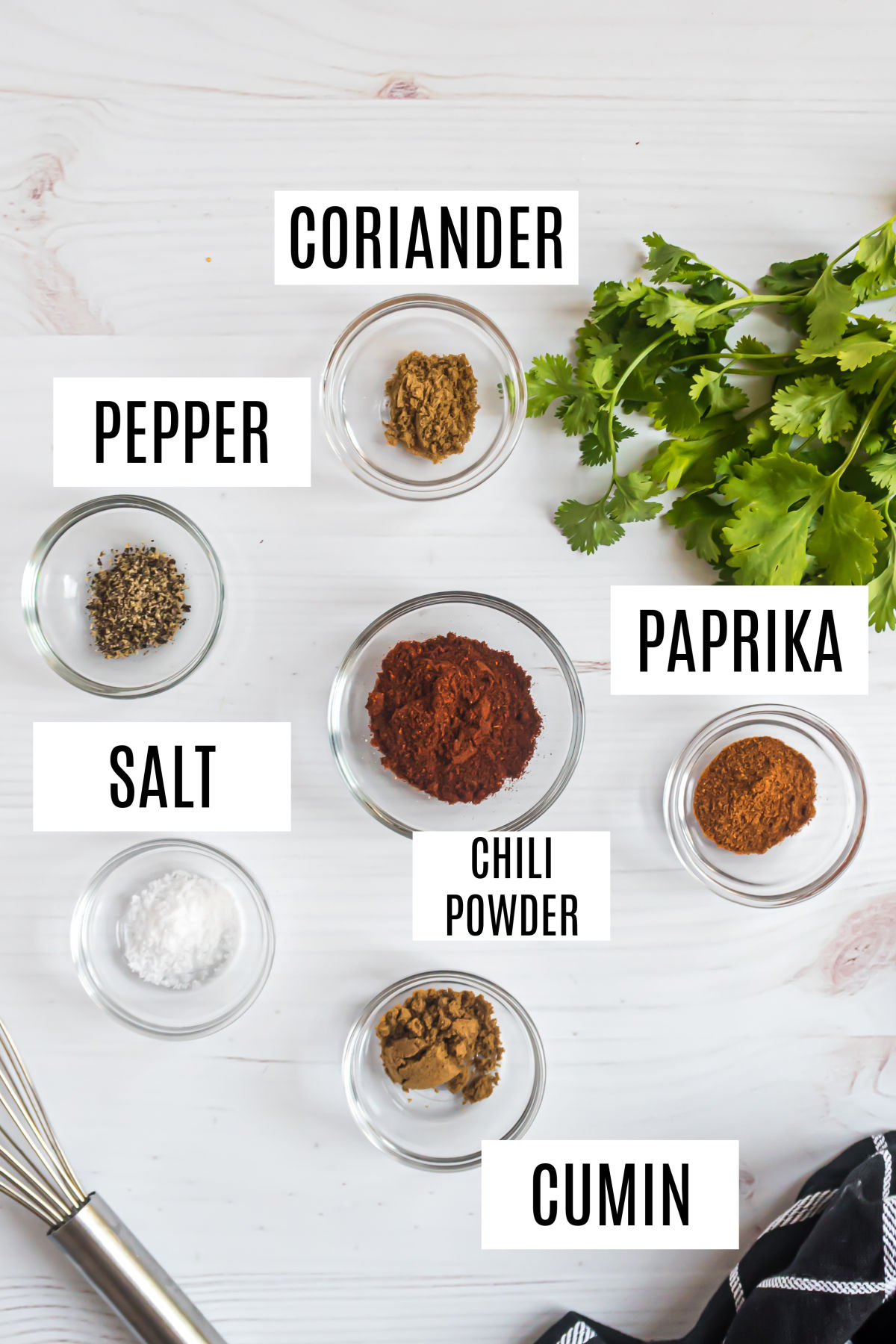 Ingredients needed to make homemade fajita seasoning nix.