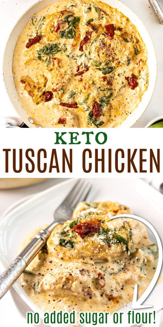 Keto Tuscan Chicken - No Sugar No Flour Recipes