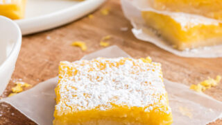 Indulge your sweet tooth with these Keto Lemon Bars! This low carb recipe has a buttery shortbread crust and the perfect lemon filling. No sugar needed!
