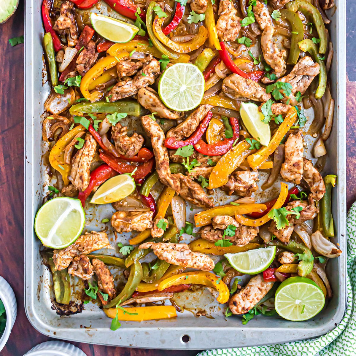 These easy skillet chicken fajitas are a lifesaver for busy