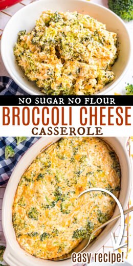 Broccoli Cheese Casserole - No Sugar No Flour Recipes