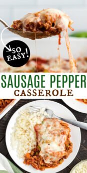 Sausage and Peppers Casserole - No Sugar No Flour Recipes