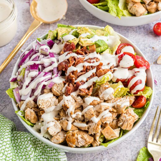 Chicken Bacon Ranch Salad - No Sugar No Flour Recipes