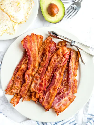 Full plate of bacon.
