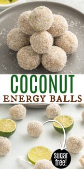 Lime Coconut Energy Balls - No Sugar No Flour Recipes