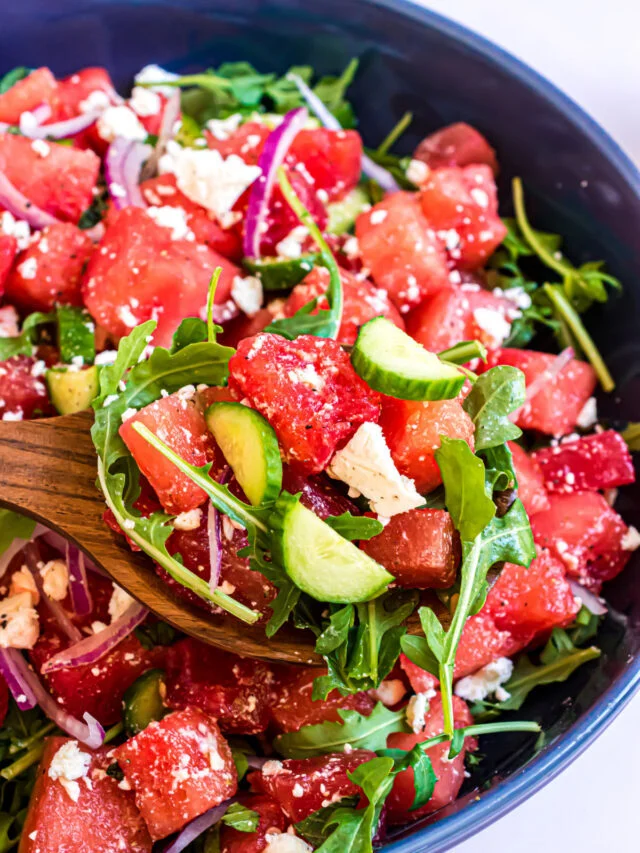 How to Make Watermelon Salad