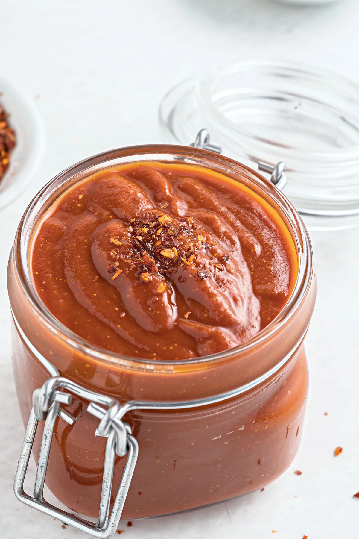 Bbq sauce in a jar.